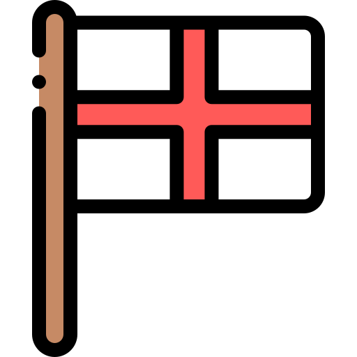영국 Detailed Rounded Lineal color icon