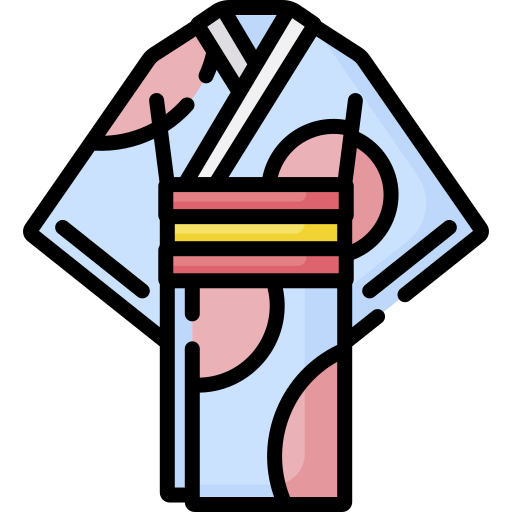 kimono Special Lineal color icono