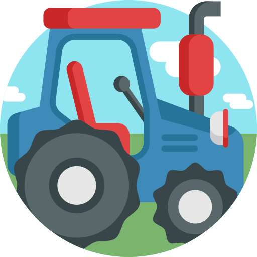 tractor Detailed Flat Circular Flat icono