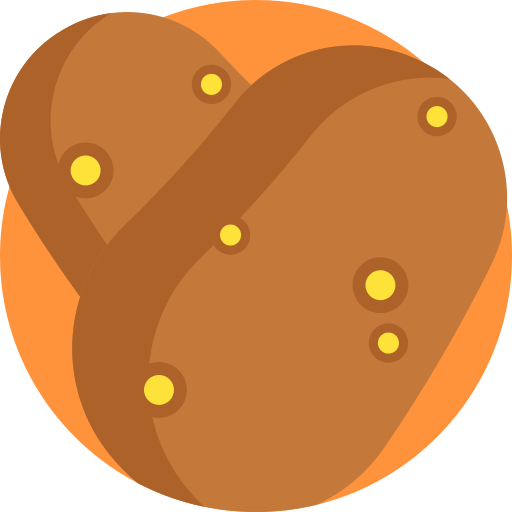 patata Detailed Flat Circular Flat icono
