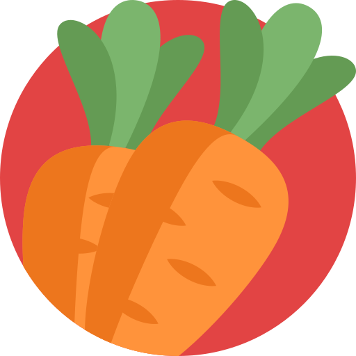 Морковь Detailed Flat Circular Flat иконка