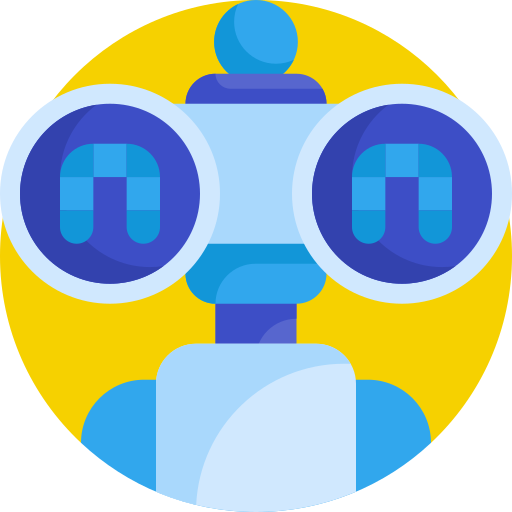 Robot Detailed Flat Circular Flat icon