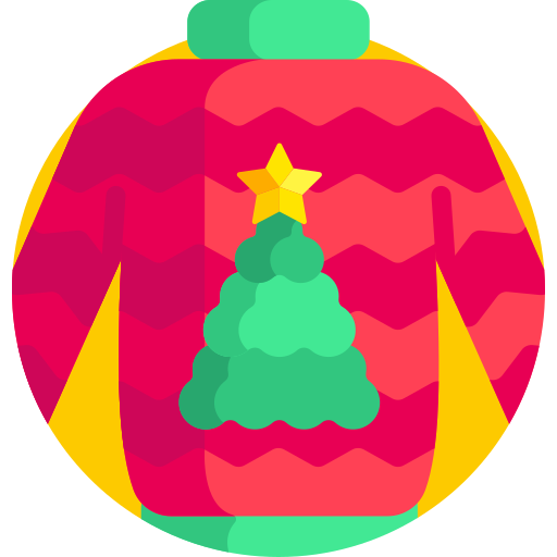 kerst trui Detailed Flat Circular Flat icoon