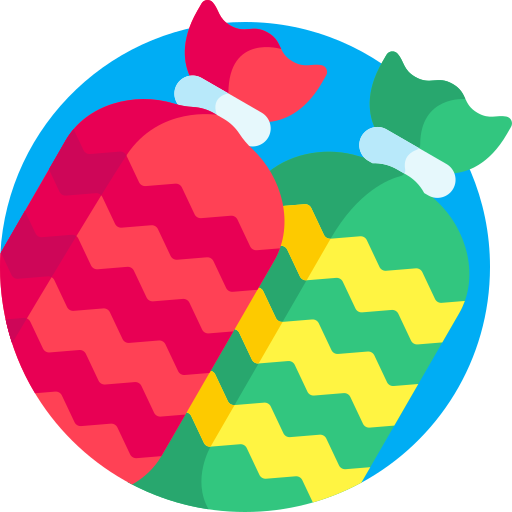 dulces de navidad Detailed Flat Circular Flat icono