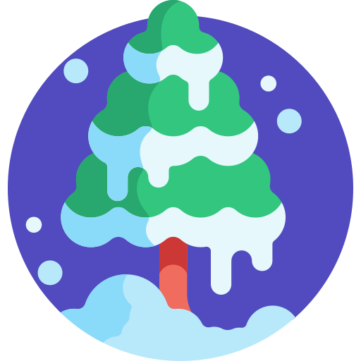 drzewko świąteczne Detailed Flat Circular Flat ikona