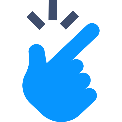gesto manual SBTS2018 Blue icono