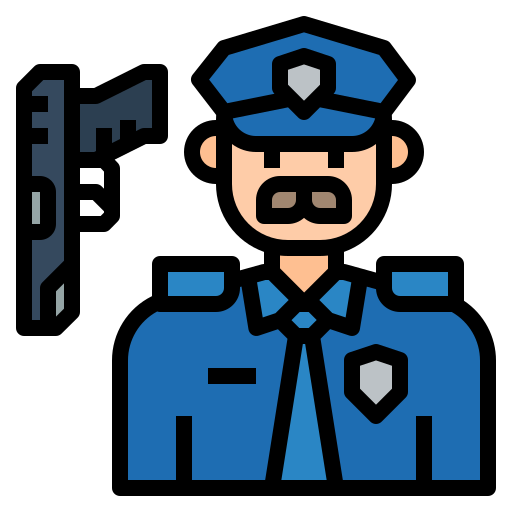 policja Generic Outline Color ikona
