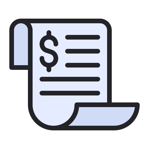 Invoice Generic Outline Color icon