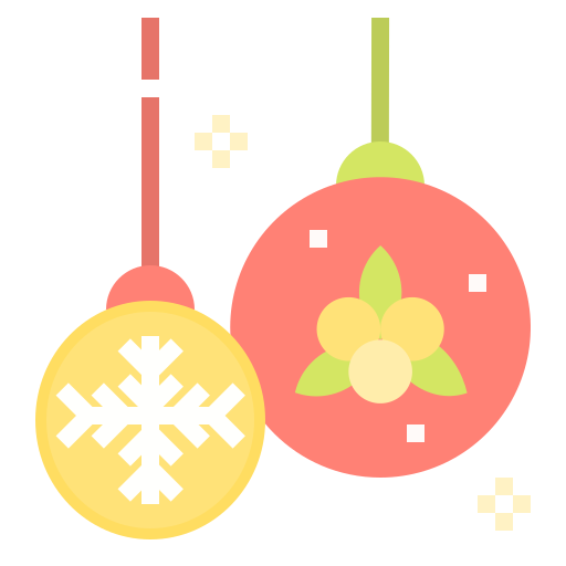Christmas ball Linector Flat icon