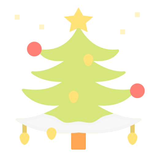 kerstboom Linector Flat icoon