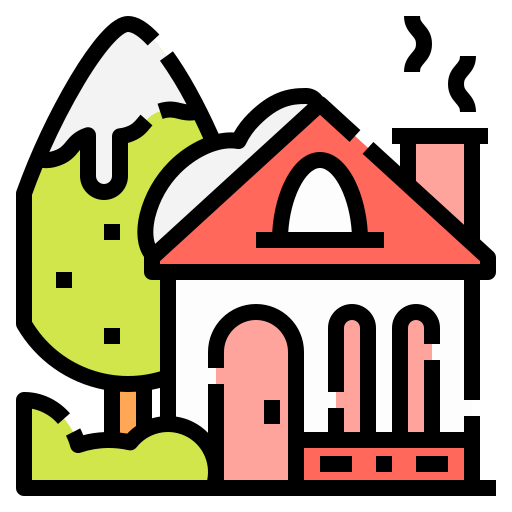 House Linector Lineal Color icon