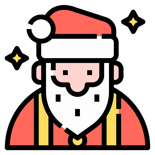 Santa claus Linector Lineal Color icon
