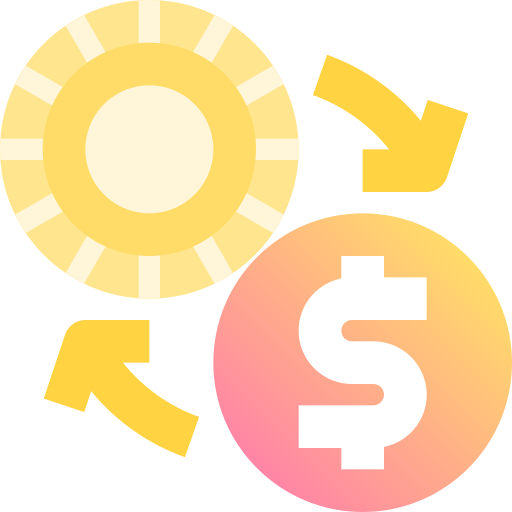 Money exchange Fatima Yellow icon