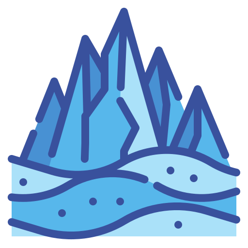 Mountain Wanicon Lineal Color icon