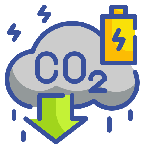 Carbon dioxide Wanicon Lineal Color icon