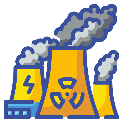 Атомная Электростанция Wanicon Lineal Color иконка