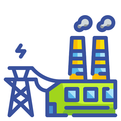 Power plant Wanicon Lineal Color icon