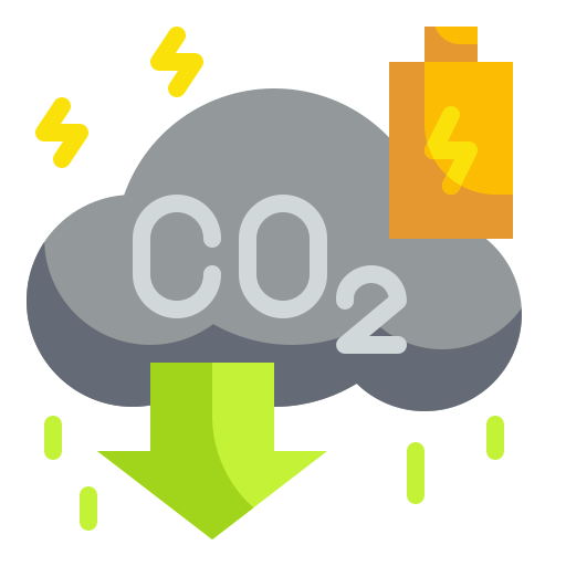 Carbon dioxide Wanicon Flat icon