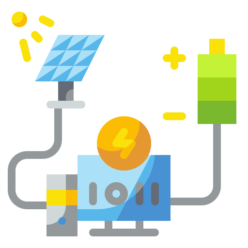 Solar panel Wanicon Flat icon