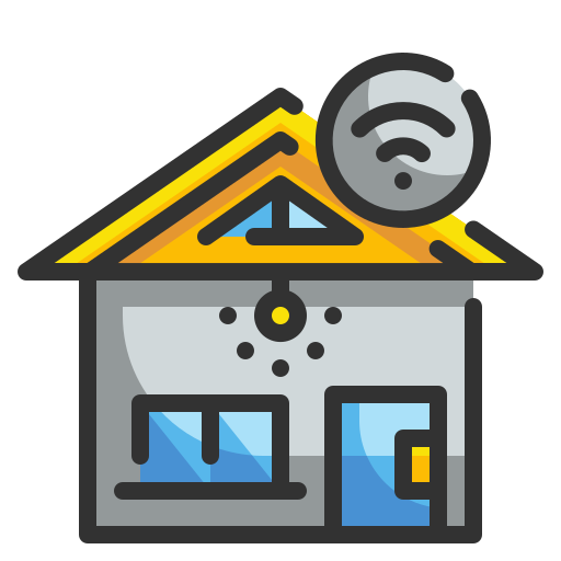 Smart house Wanicon Lineal Color icon