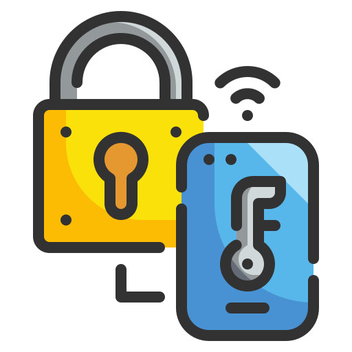 Key lock Wanicon Lineal Color icon