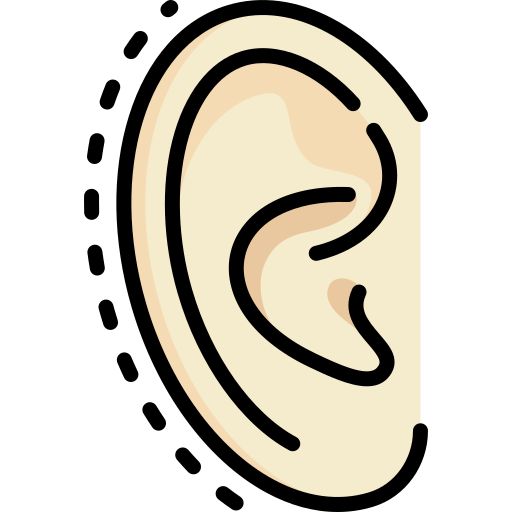 oído Special Lineal color icono