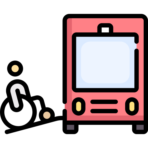 バス Special Lineal color icon