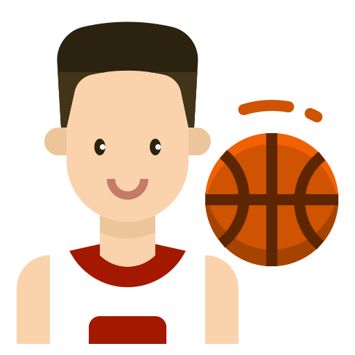 basketbal dDara Flat icoon