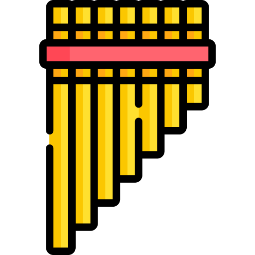 Pan flute Special Lineal color icon