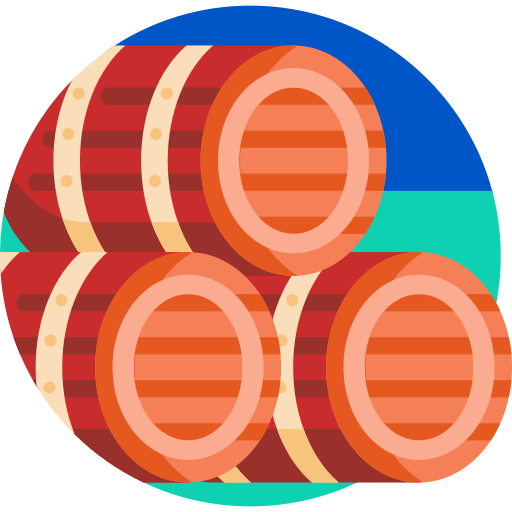 beczki Detailed Flat Circular Flat ikona