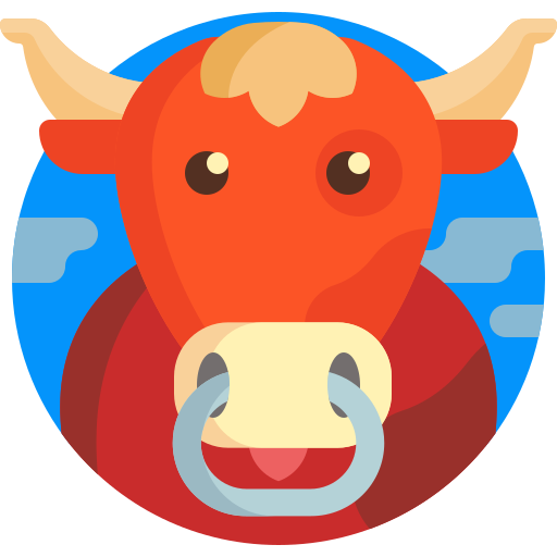 vaca Detailed Flat Circular Flat icono
