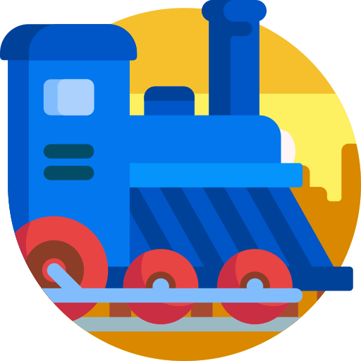Locomotive Detailed Flat Circular Flat icon