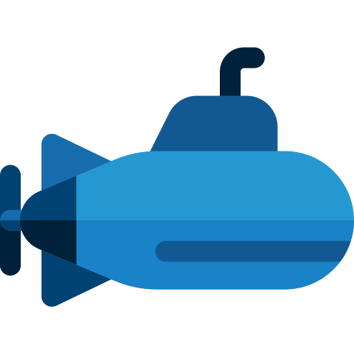 Submarine Basic Rounded Flat icon