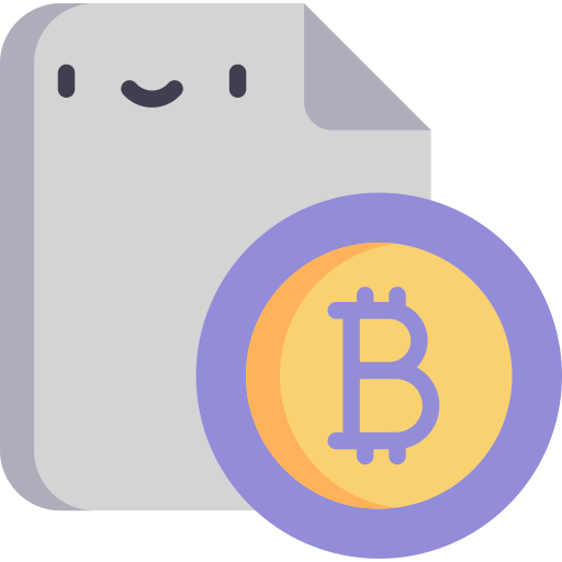 Bitcoin Kawaii Flat icon