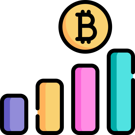 Bitcoin Kawaii Lineal color icon