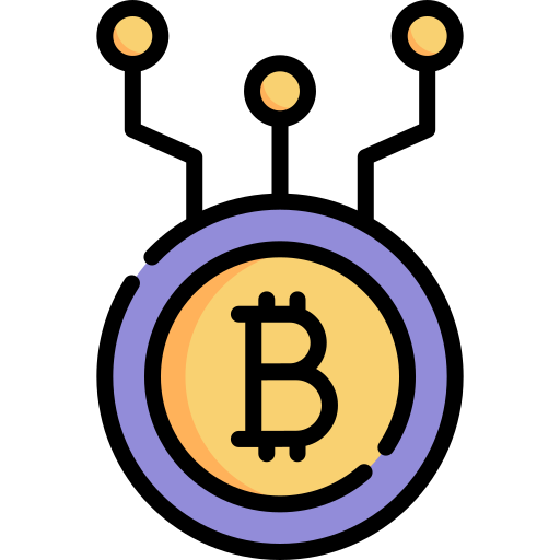 bitcoin Kawaii Lineal color Ícone