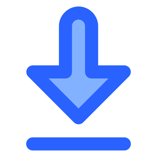 onderkant Generic Blue icoon