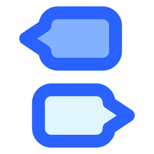 conversazione Generic Blue icona