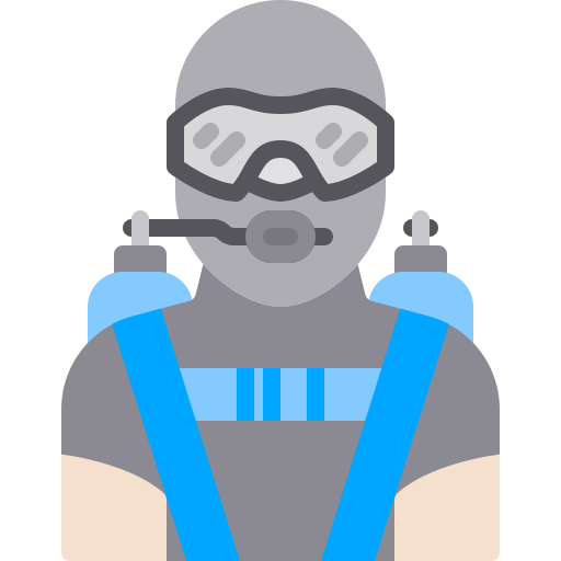 Diver Berkahicon Flat icon