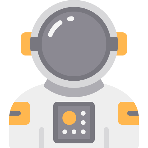 astronaut Berkahicon Flat icoon