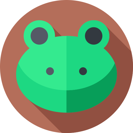 Frog Flat Circular Flat icon