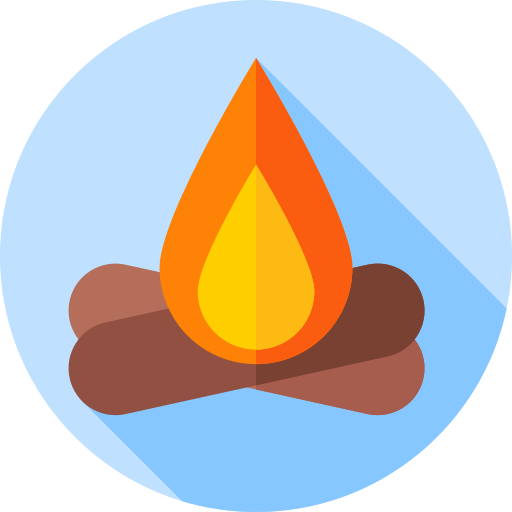Bonfire Flat Circular Flat icon