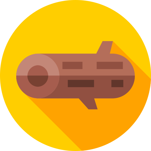 Log Flat Circular Flat icon