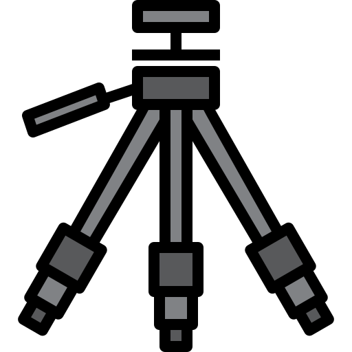 camera statief Generic Outline Color icoon