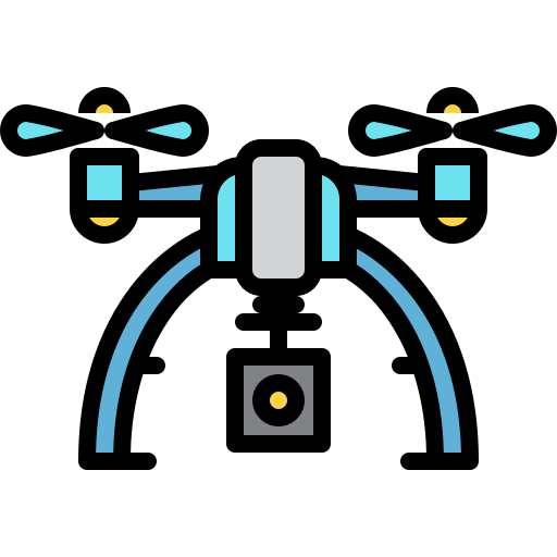 Camera drone Generic Outline Color icon