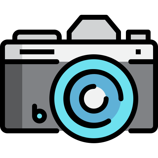 Old camera Generic Outline Color icon