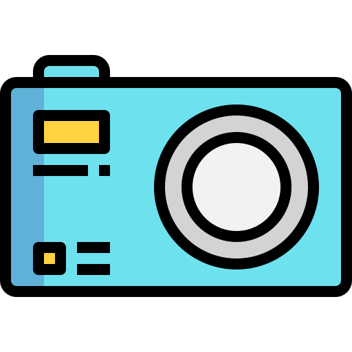 컴팩트 카메라 Generic Outline Color icon