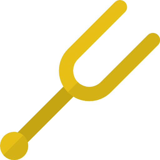 Tuning fork Basic Rounded Flat icon