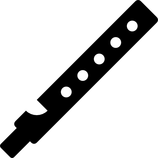 flauta Basic Rounded Filled icono