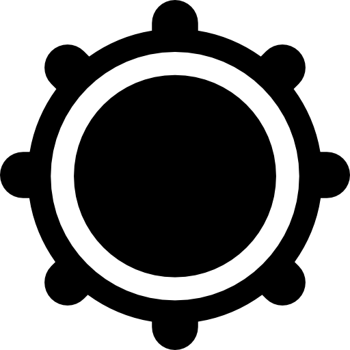 Tambourine Basic Rounded Filled icon